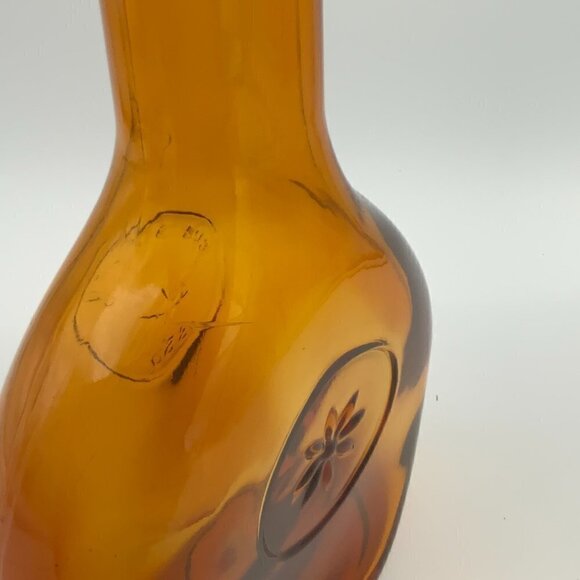 Vintage Amber Bottle Glassboro 1850 Wheaton New Jersey Embossed Circa 1960s - Picture 3 of 8